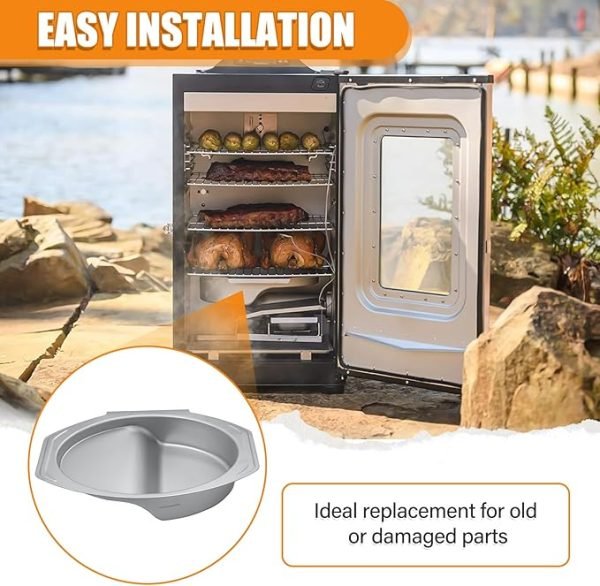 Small Water Bowl Replacement for Masterbuilt 30 inch Digital Electric Smoker, 9007170040 Water Pan Replacement Parts for 20071117, 20071217, 20071218, 20071317, 20071417, 20071517, 20074517 etc.