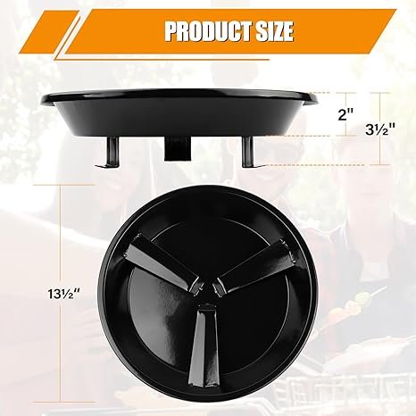 Flame Disk Bowl Replacement for Masterbuilt Gas and Dual Fuel Smokers, Replacement Parts 911060006, 9005100068 for Masterbuilt Grills 20051311, 20050412, 20050117, 20050211, 20050311, 20050611 etc.