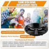 Flame Disk Bowl Replacement for Masterbuilt Gas and Dual Fuel Smokers, Replacement Parts 911060006, 9005100068 for Masterbuilt Grills 20051311, 20050412, 20050117, 20050211, 20050311, 20050611 etc.