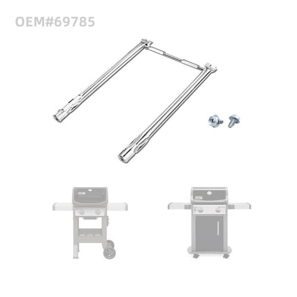 69785 18"Grill Burner for Weber Spirit I & II & GS4 Spirit II 200 Series, Spirit E-210, E-220, Spirit S-210, S-220 Gas Grills with Up Front Control , 304 Stainless Steel for Weber Spirit Grill Parts
