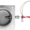 7-Hole Firepot & Hot Rod Igniter Kit Compatible with Traeger, Pit Boss, Camp Chef, Z Grills – Heavy Duty 14-Gauge Steel Burn Pot Assembly Replaces KIT0396 74254 (Includes Screws & Fuse)