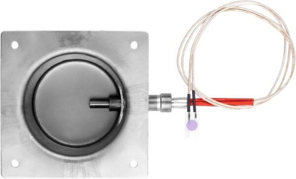 7-Hole Firepot & Hot Rod Igniter Kit Compatible with Traeger, Pit Boss, Camp Chef, Z Grills – Heavy Duty 14-Gauge Steel Burn Pot Assembly Replaces KIT0396 74254 (Includes Screws & Fuse)