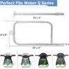 65032 Grill Burner for Weber Q3200, Q300, Q320, Q3000 Gas Grills, 304 Stainless Steel Burner Tube Replacement Kit for Weber Q Series, Q3200 Grill Parts, 60036, 80385, 57060001, 586002