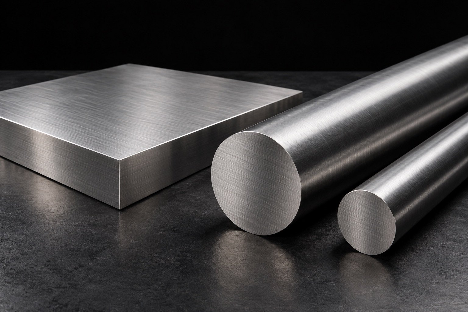 Stainless steel thick plate and solid round bars