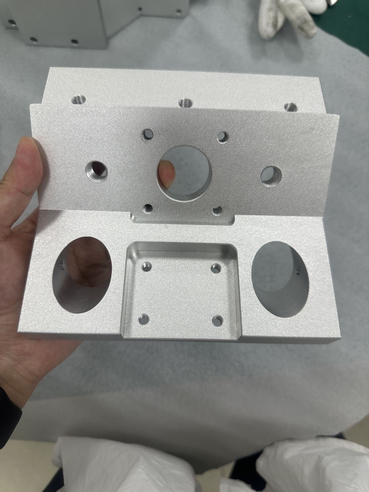 Surface-finished aluminum housing